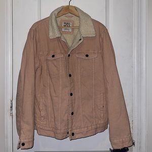 Pink Sherpa Trucker Jacket L